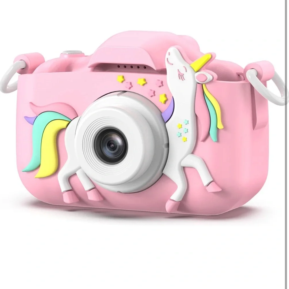 New Goopow Kids Camera Pink Unicorn
